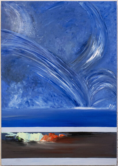 Sky and Earth  - a Paint Artowrk by Nelly Marlier
